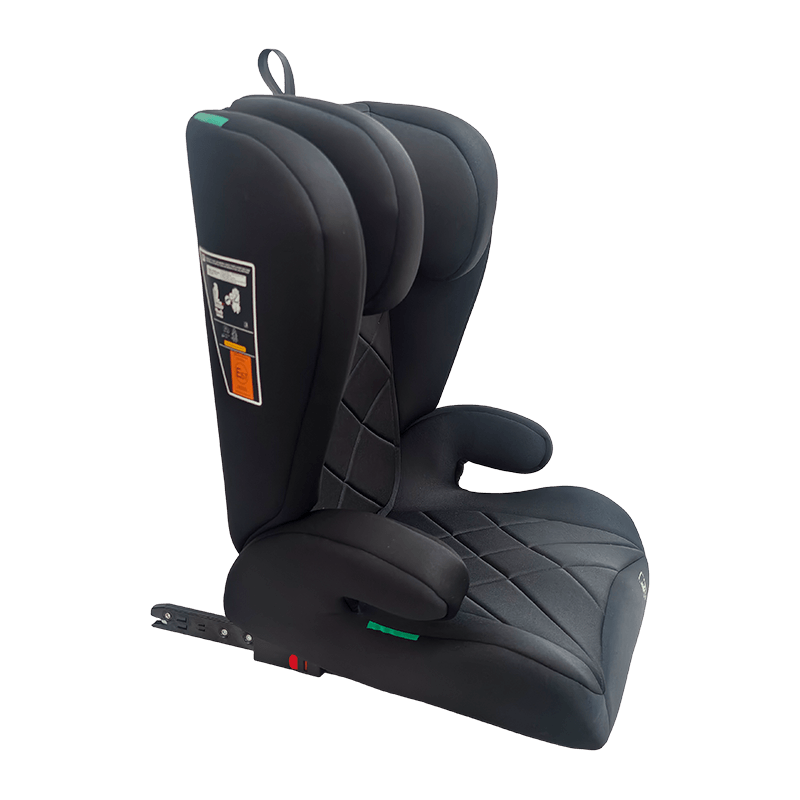 OG303b cu scaun auto ISOFIX, scaun auto 2 3, pliabil de rapel, negru cu reliefare
